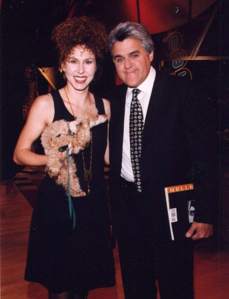 Lesley Andrew with Jay Leno